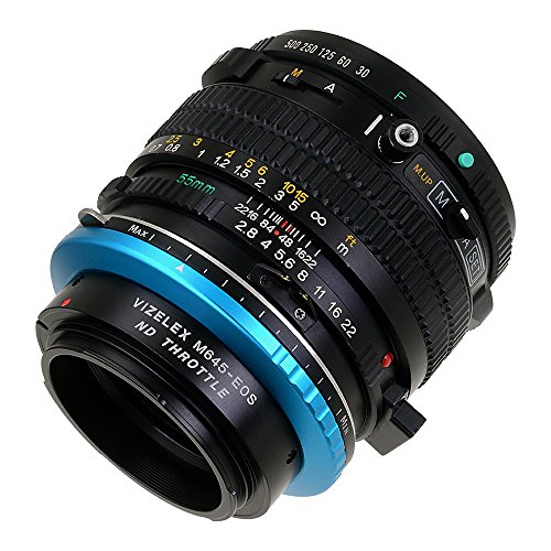 Fotodiox Vizelex ND Throttle Lens Mount Adapter: Mamiya 645 to Canon EOS with Built-in Variable ND Filter (ND2-ND1000) - View 5 of 7