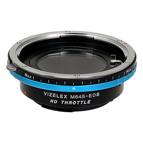 Fotodiox Vizelex ND Throttle Lens Mount Adapter: Mamiya 645 to Canon EOS with Built-in Variable ND Filter (ND2-ND1000) - View 2 of 7
