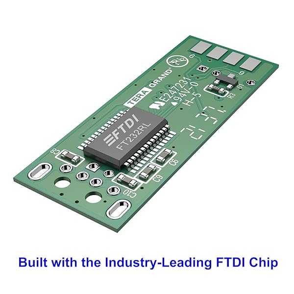 Tera Grand Buy Tera Grand 6ft USB 2.0 to RS232 DB9 Adapter Cable - FTDI Chipset, Compatible with Windows, Mac & Linux - View 5 of 7