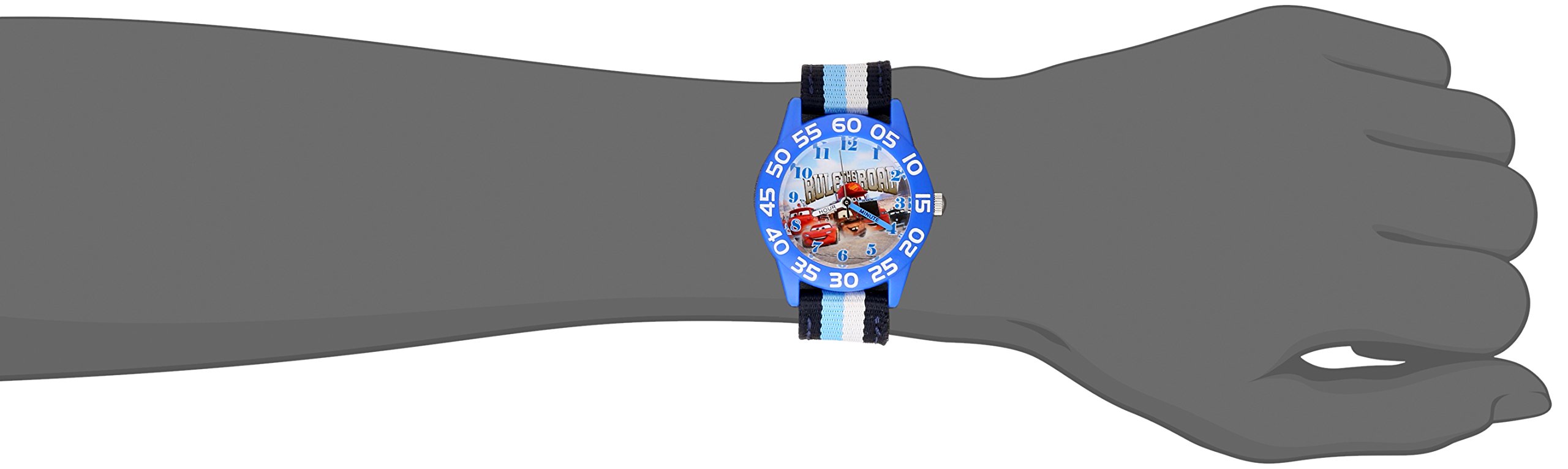 Disney Cars Kids Plastic Time Teacher Analog Quartz Watch with Nylon Strap for Easy Learning - View 2 of 2