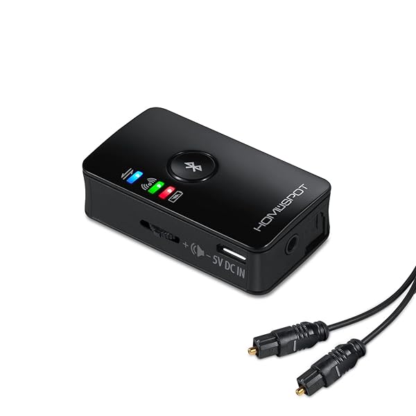 HomeSpot Bluetooth Transmitter for TV: Low Latency Audio Adapter with Dual Stream & Optical SPDIF - Bluetooth 5.0