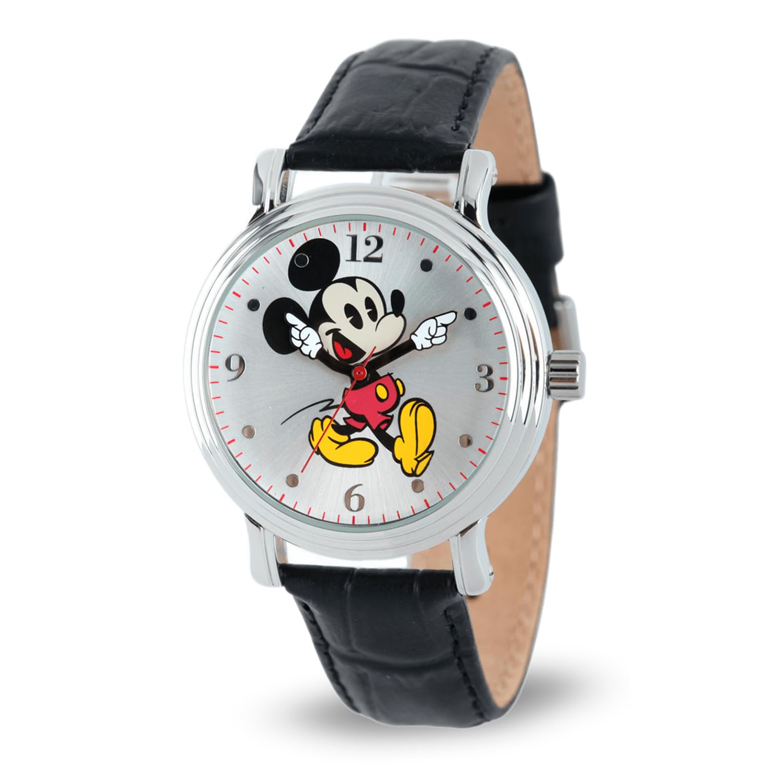 Disney Women's Mickey Mouse Black Quartz Watch Stylish Analog Timepiece