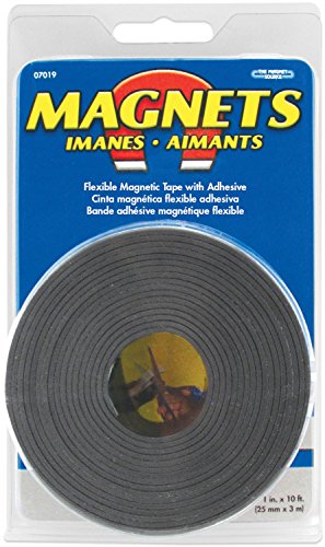 Magnet Source "Master Magnetics 1"x10' Magnetic Tape Roll - Flexible & Versatile Adhesive Solution"