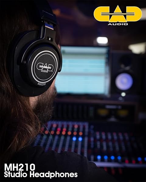 CAD Audio CAD Audio MH210 Closed-Back Studio Headphones with 40mm Drivers - Premium Sound in Black - View 7 of 9