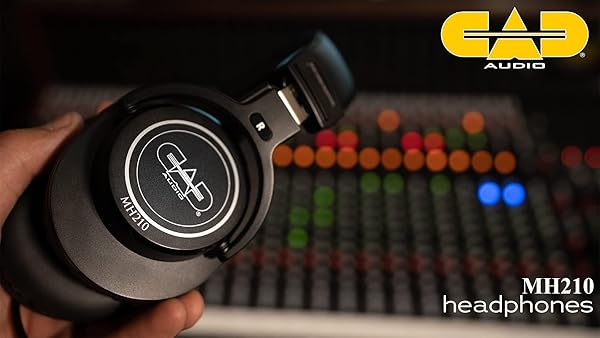 CAD Audio CAD Audio MH210 Closed-Back Studio Headphones with 40mm Drivers - Premium Sound in Black - View 8 of 9