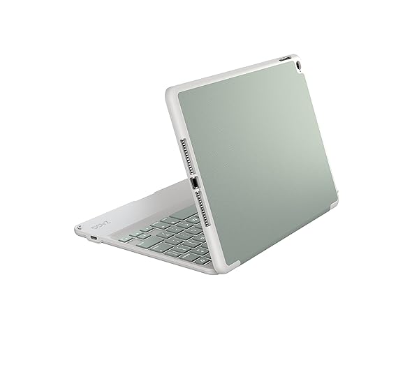 ZAGG Folio Case with Hinged Keyboard for iPad Air 2 - Stylish Sage Design (ID6ZFN-GY0)