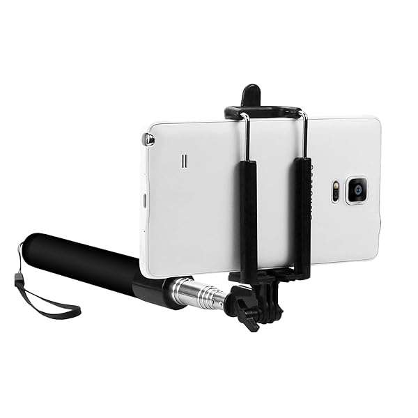 Cellet Cellet Premium Selfie Stick: Extendable & Adjustable for iPhone 15, Galaxy S24 & More - View 3 of 7