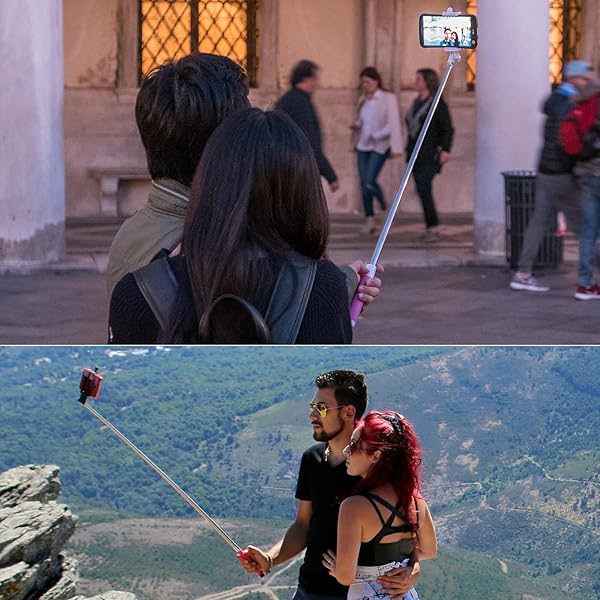 Cellet Cellet Premium Selfie Stick: Extendable & Adjustable for iPhone 15, Galaxy S24 & More - View 5 of 7