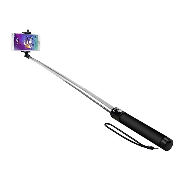 Cellet Cellet Premium Selfie Stick: Extendable & Adjustable for iPhone 15, Galaxy S24 & More - View 6 of 7