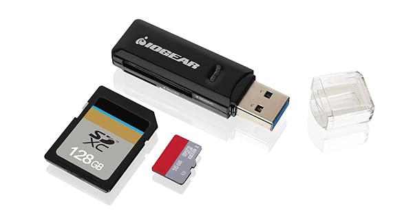 IOGEAR IOGEAR SuperSpeed USB 3.0 Card Reader for SD, SDHC, SDXC - Compatible with Windows, Mac, Linux & Android - View 4 of 5