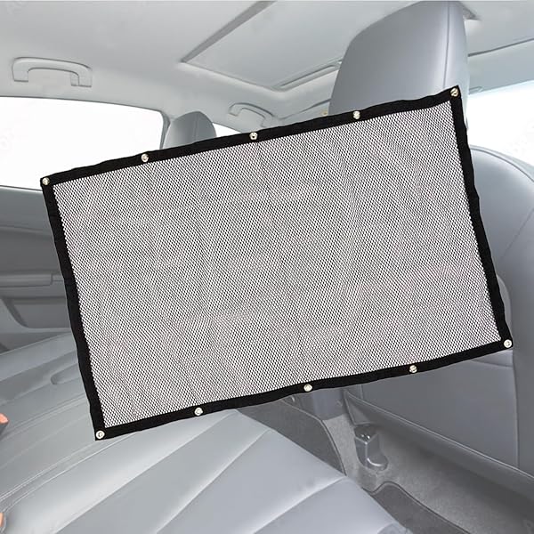 ZONETECH Zone Tech Large Pet Vehicle Net Barrier Universal Fit Safety Mesh for Cars Trucks SUVs