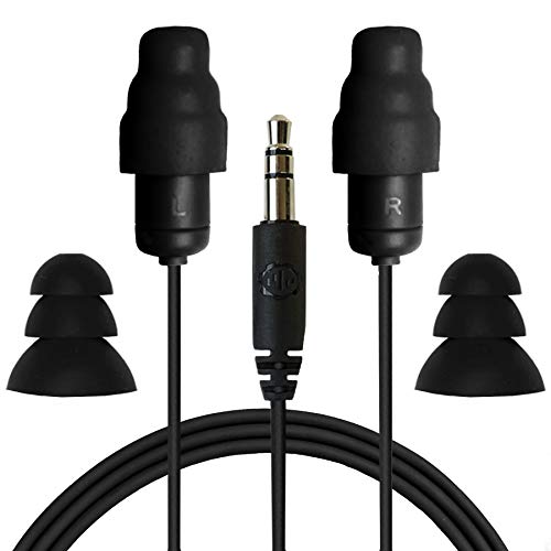 Plugfones Plugfones Guardian: Noise-Reducing In-Ear Earplug Headphones for Ultimate Comfort (Black) - View 2 of 9