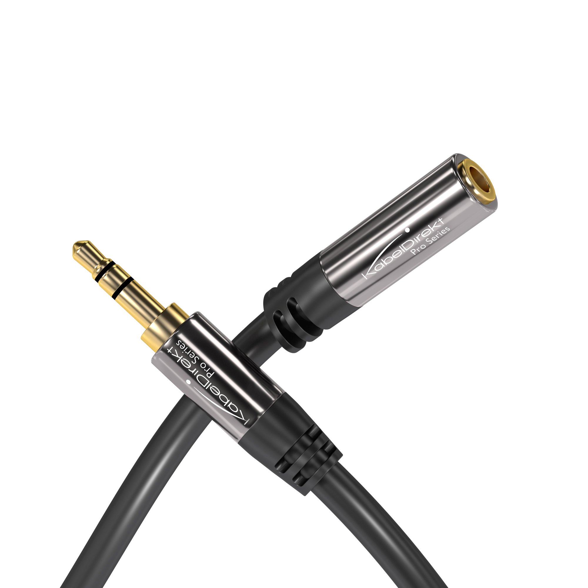 KabelDirekt 25 Feet 3.5mm Male to Female Stereo Audio Extension Cable PRO Series - View 2 of 6