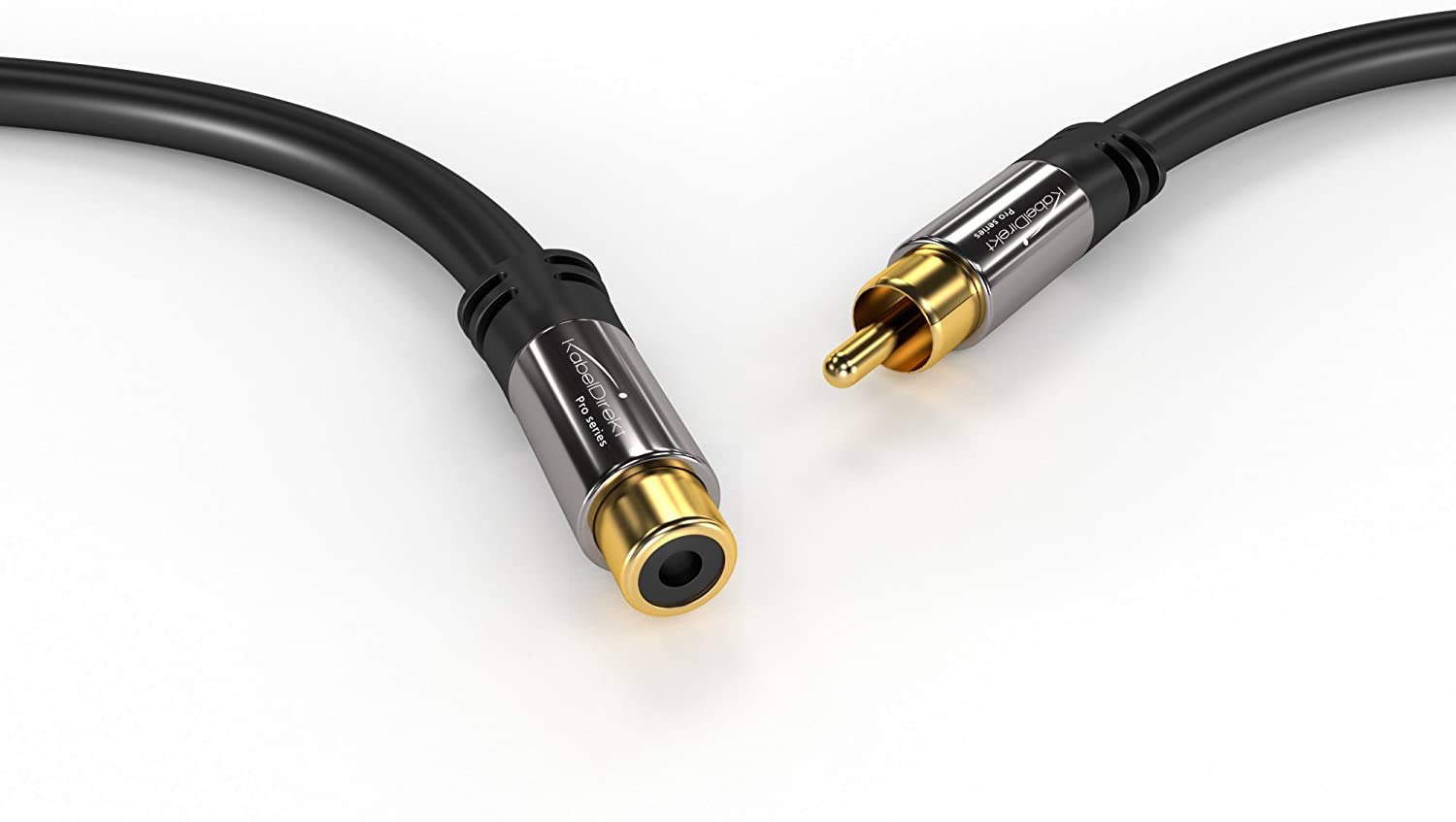 KabelDirekt RCA Extension Cable 20ft Break-Resistant Lead for Superior Sound Quality Ideal for Amplifier HiFi Analog Digital - View 2 of 8