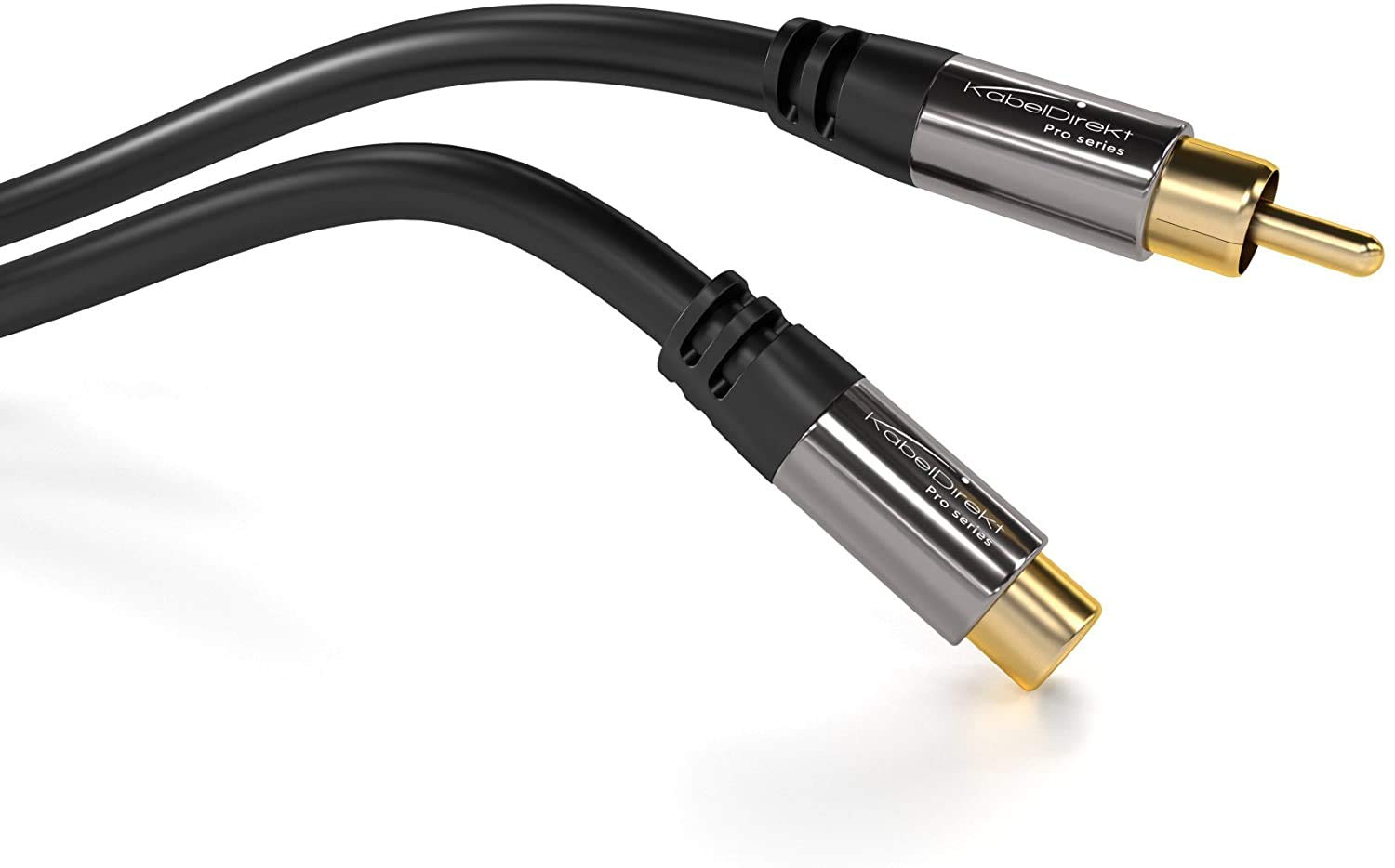 KabelDirekt RCA Extension Cable 20ft Break-Resistant Lead for Superior Sound Quality Ideal for Amplifier HiFi Analog Digital - View 4 of 8