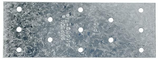 Simpson Strong-Tie "Simpson Strong-Tie Tie Plate 5" L x 1-13/16" W 20 Ga - Durable Steel Connector for Stronger Joints"