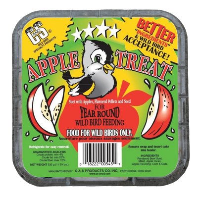 C&S Buy C&S Products Apple Treat Wild Bird Suet - Set of 3 for Happy Birds!