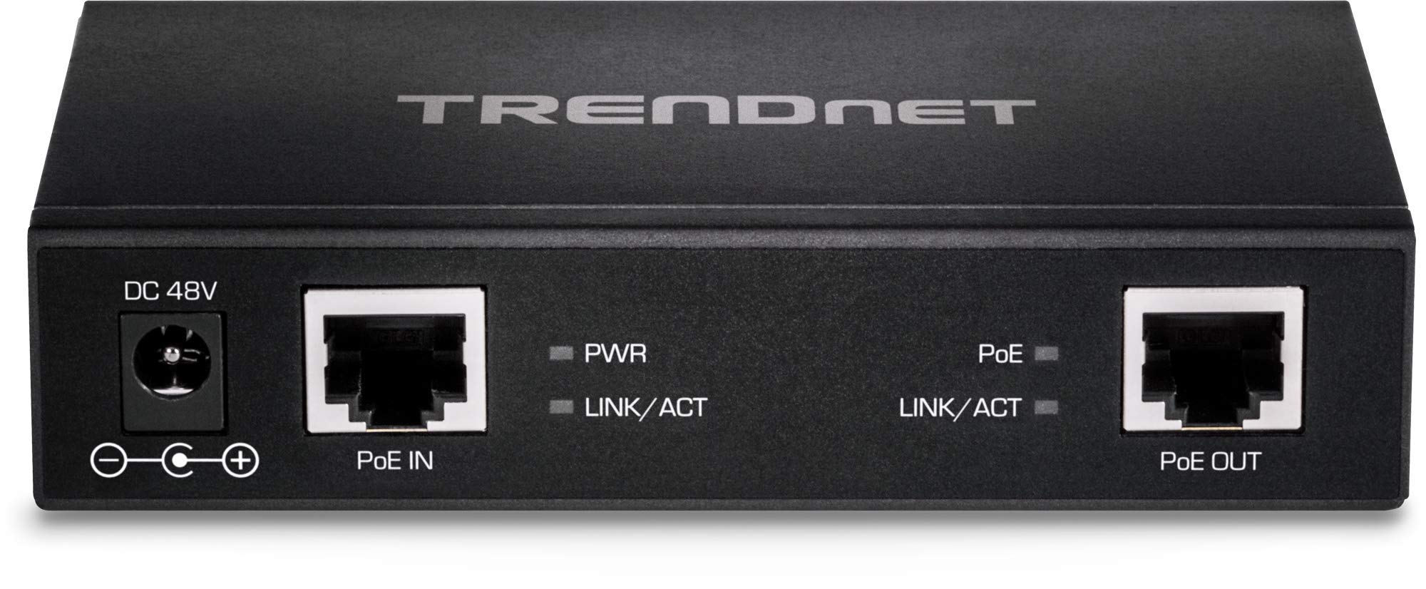TRENDnet Gigabit PoE Plus Repeater Amplifier TPE E110 Extends Network Distance Up to 200m with 1 Gigabit PoE In and Out Port - View 5 of 6