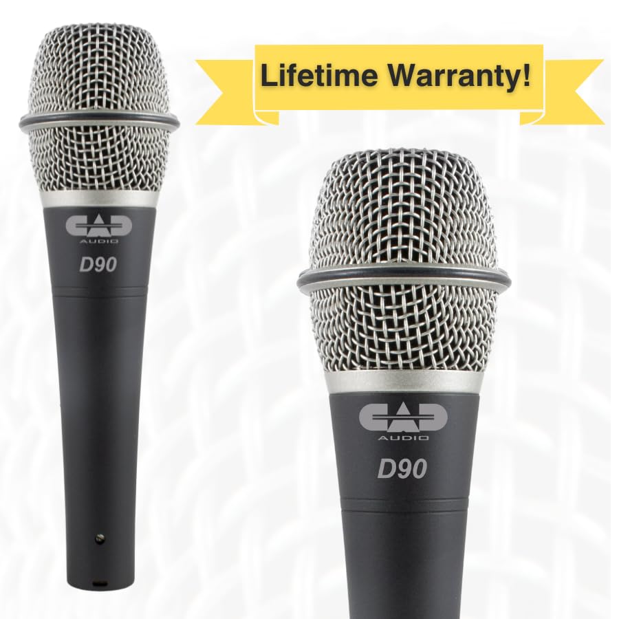 CAD Audio D90 Premium Supercardioid Dynamic Handheld Microphone for Professional Sound Quality and Performance - View 4 of 5