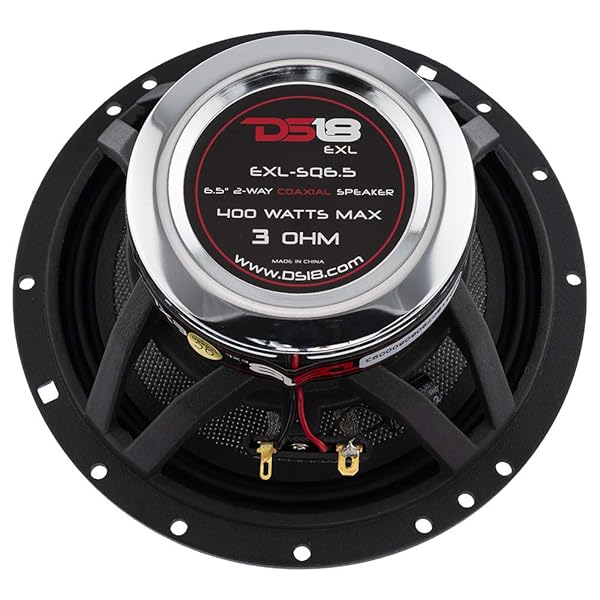 DS18 "DS18 EXL-SQ6.5 6.5" Car Speakers - High Sound Quality, 400W Max, Sleek Design, Superior Bass - Set of 2" - View 10 of 10