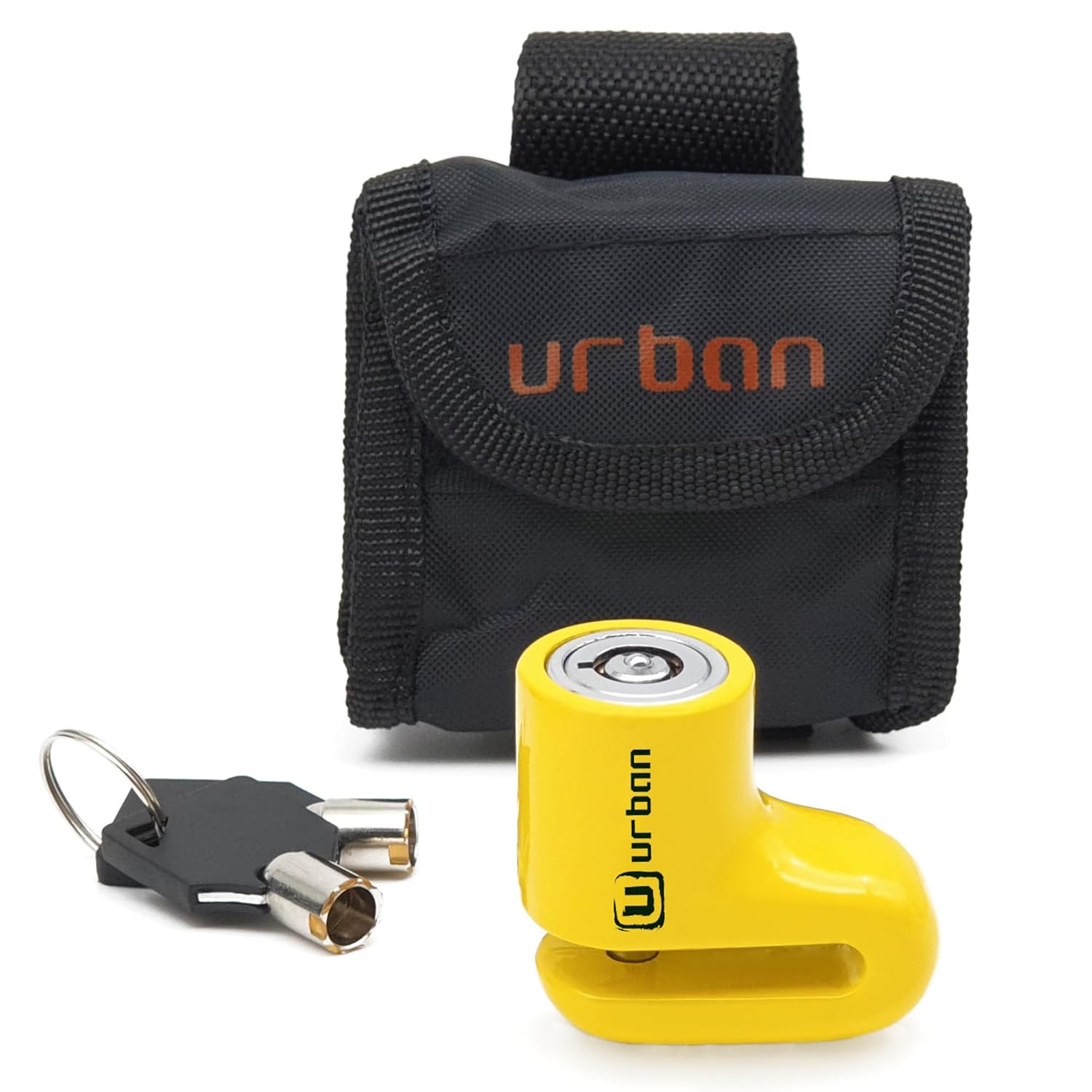 urban Urban 564A Compact Motorcycle Disc Lock Lightweight Portable Steel Anti Theft Wheel Brake Lock for Motorbike Scooter Electric Bike Bicycle - View 7 of 8