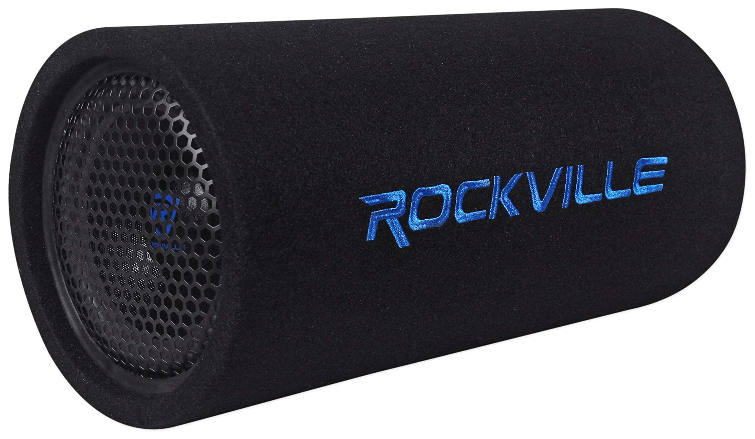 "Rockville RTB80A 8" 400W Powered Subwoofer Tube with MP3 Input - Powerful Bass in Black"