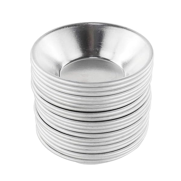 Bezall Bezall 20Pcs Egg Tart Molds - Mini Aluminium Tart Pans for Baking Cupcakes & Puddings