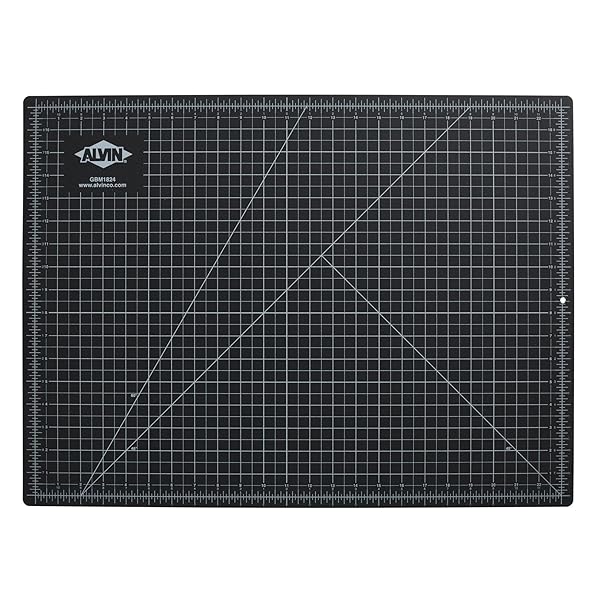 ALVIN "ALVIN GBM Self-Healing Cutting Mat 18x24" - Double-Sided Green/Black for Crafts & Sewing | 5-Layer Gridded Surface" - View 3 of 10