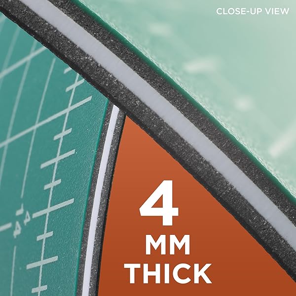 ALVIN "ALVIN GBM Self-Healing Cutting Mat 18x24" - Double-Sided Green/Black for Crafts & Sewing | 5-Layer Gridded Surface" - View 10 of 10