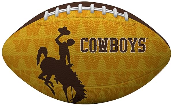 Rawlings Rawlings NCAA Wyoming Cowboys Junior Size Football - Team Colors, Perfect for Young Fans!