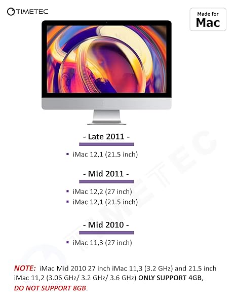 Timetec Upgrade Your Mac with Timetec 8GB DDR3 1333MHz RAM for MacBook Pro, iMac & Mac Mini - Fast Performance Boost! - View 6 of 10