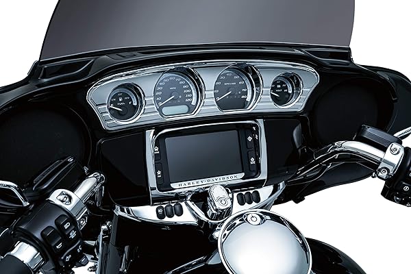 Kuryakyn Upgrade Your Harley: Kuryakyn 7283 Chrome Switch Panel Frame Accent Trim (2014-19) - View 4 of 4