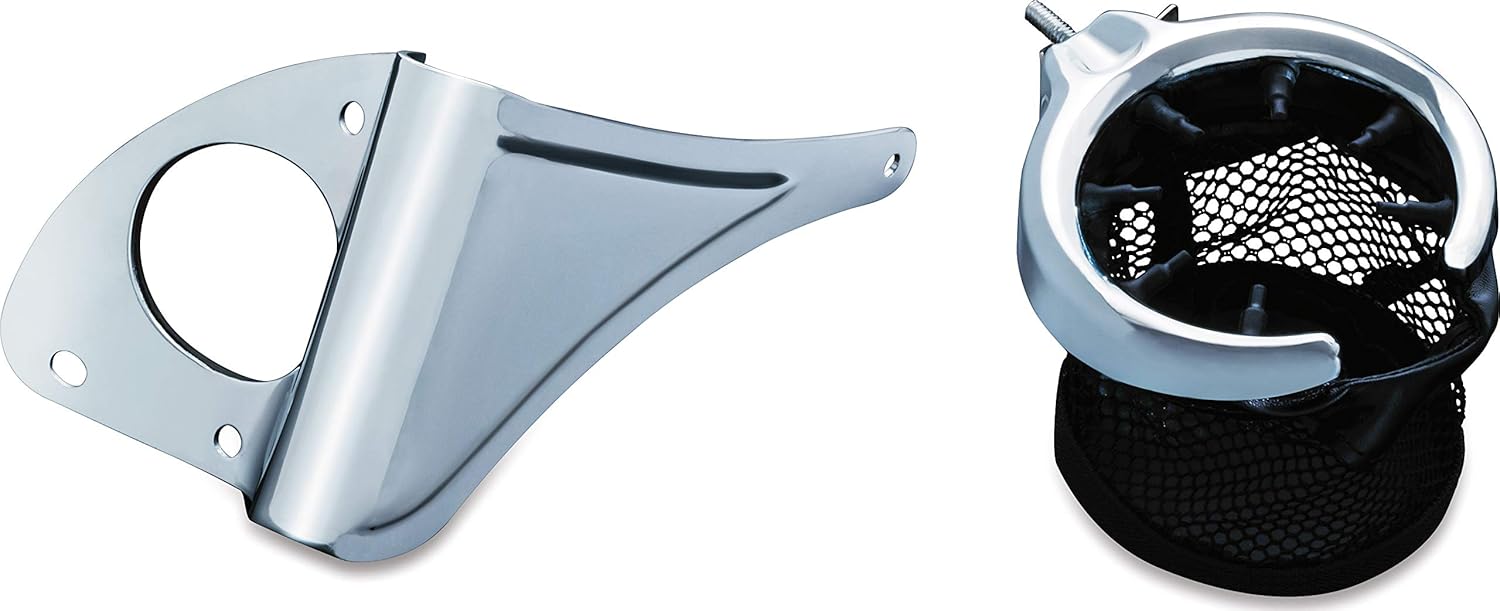 Kuryakyn 1692 Passenger Drink Cup Holder for 2014-19 Harley Davidson Touring Trike Motorcycles Right Side Chrome