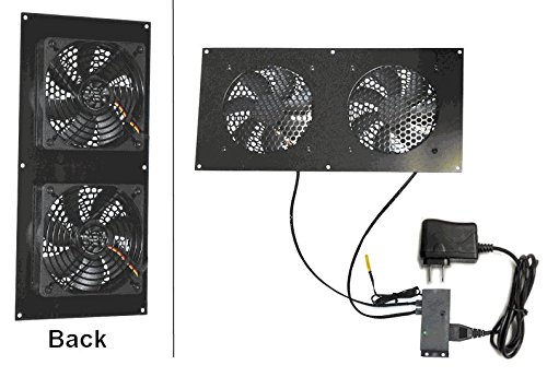coolerguys Coolerguys Dual 120mm Fan Kit with Pre-Set Thermal Controller for Efficient Cooling CG-1202-P - View 3 of 3