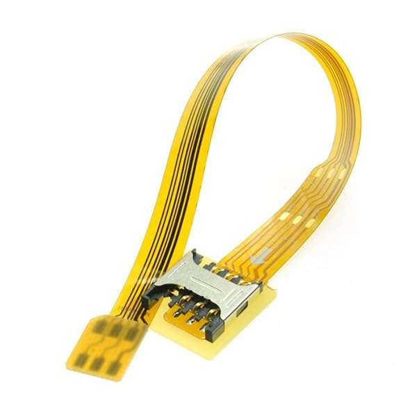 chenyang Chenyang 10cm Soft Flat FPC Cable: Micro SIM to Nano SIM Extension Kit - Male to Female Adapter