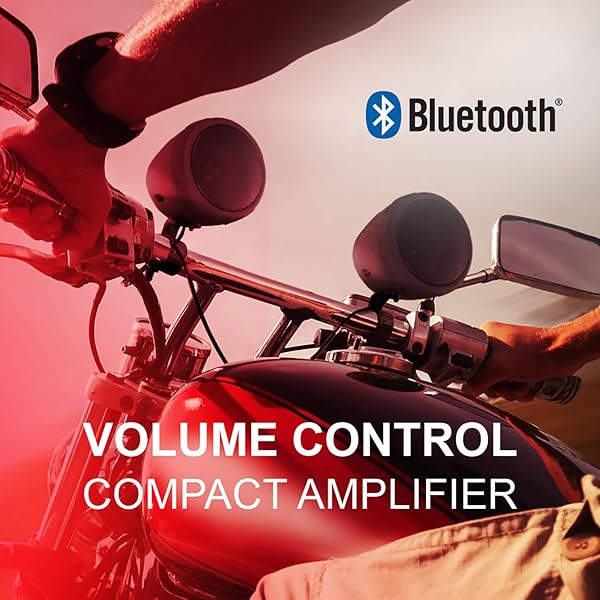 BOSS Audio Systems Boss MCBK420B Bluetooth Speaker System: Compact, Weatherproof Sound for ATVs & Motorcycles - View 4 of 6