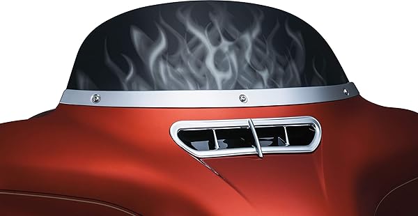 Kuryakyn Upgrade Your Harley: Kuryakyn 1387 Chrome Windshield Trim for 2014-19 Models - View 9 of 10