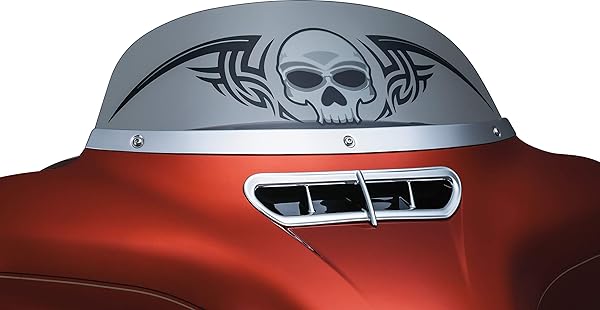 Kuryakyn Upgrade Your Harley: Kuryakyn 1387 Chrome Windshield Trim for 2014-19 Models - View 10 of 10