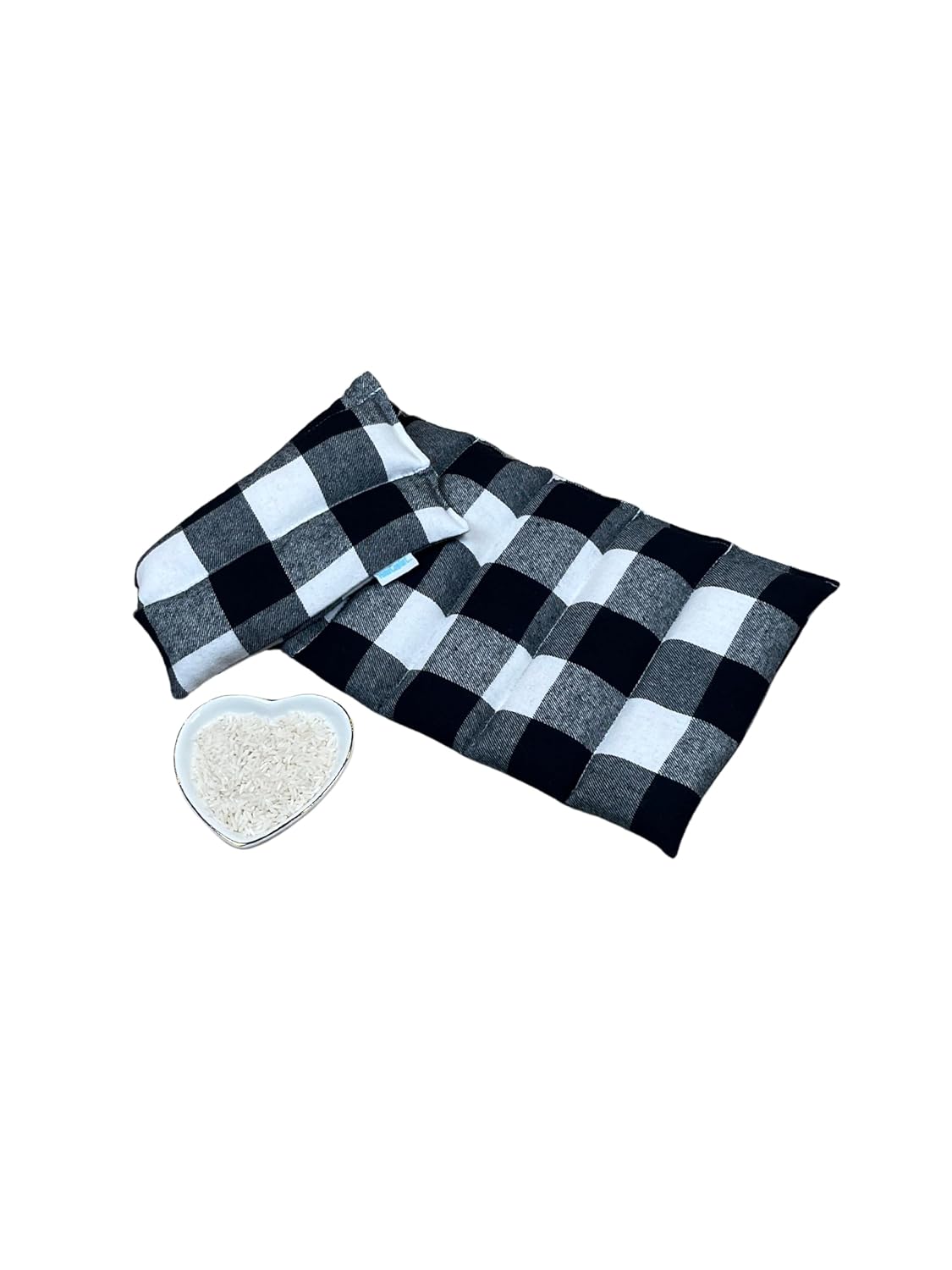 Home Comfort Large Black Plaid Microwavable Heating Pad for Pain Relief and Comfort - View 2 of 2