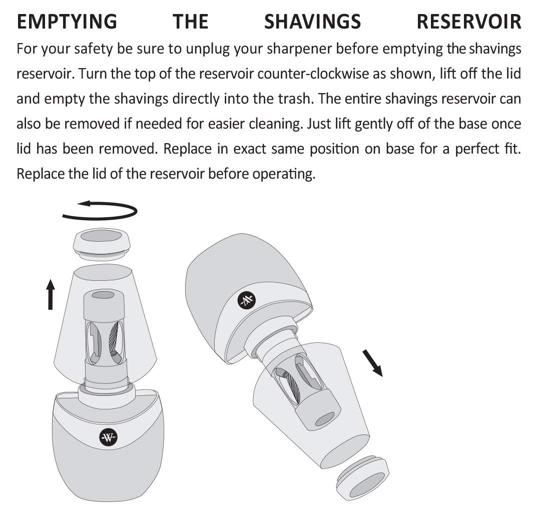 Westcott iPoint Orbit Battery Pencil Sharpener Black Efficient and Portable Design for Quick Sharpening - View 4 of 7