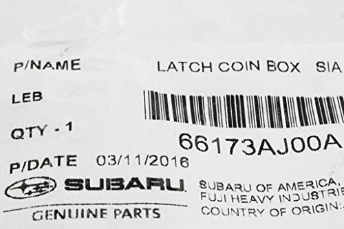 Subaru Subaru Genuine Coin Box Latch Clip 66173AJ00A Durable Replacement Part for Easy Access and Secure Storage - View 5 of 5