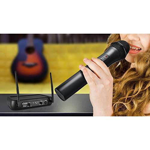 Pyle Buy Pyle VHF Dual Frequency Wireless Microphone System - 2 Handheld Mics for PA, Karaoke & DJ Parties (PDWM2135) - View 5 of 5