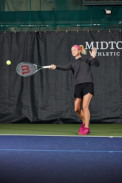 WILSON "Wilson Tour Slam Adult Tennis Racket - Grip Size 4 1/2", Grey/Green - Perfect for Recreational Players" - View 7 of 7