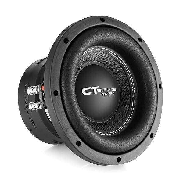 CT Sounds CT Sounds TROPO-8-D2: Powerful 8-Inch Dual 2 Ohm Car Subwoofer - 800 Watts Max Performance
