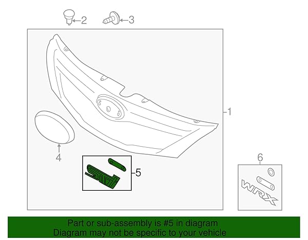Subaru Subaru Emblem 93013FG070 High Quality Replacement Badge for Subaru Vehicles - View 5 of 5