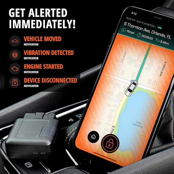 CARLOCK CARLOCK Anti Theft Car Device Real Time 4G Tracker and Alarm System with Device and App for Immediate Suspicious Behavior Alerts - View 2 of 8
