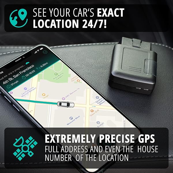 CARLOCK CARLOCK Anti Theft Car Device Real Time 4G Tracker and Alarm System with Device and App for Immediate Suspicious Behavior Alerts - View 4 of 8