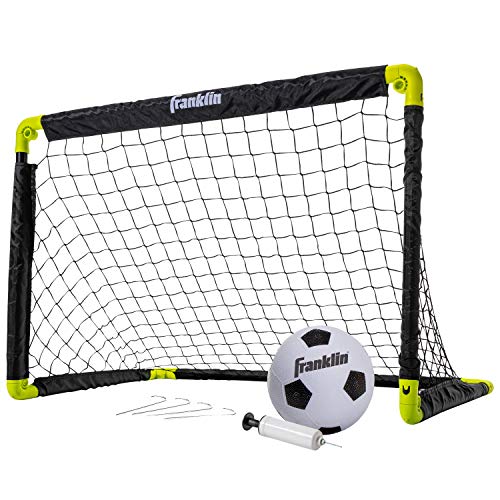 Franklin Sports "Franklin Sports Kids Mini Soccer Goal Set - Portable 36"x24" Indoor/Outdoor Net & Ball with Pump for Youth Fun"