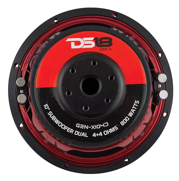 DS18 "DS18 GEN-X104D Subwoofer - 10" Dual 4 Ohm, 800W Max Power Car Audio Bass Speaker" - View 6 of 7