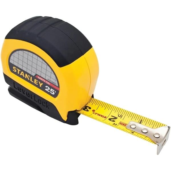 STANLEY Stanley STHT30825 25-Foot Lever Lock Tape Measure: Accurate, Durable & Easy to Use